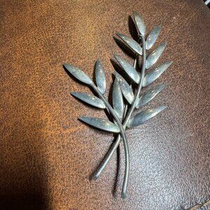 Sterling Silver  Bamboo Brooch by John L (Lauritzen) of Denmark